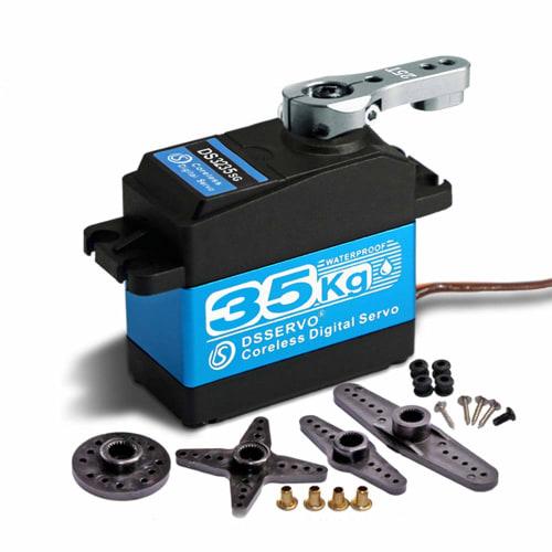 ZOSKAY 35KG Coreless Digital Servo, High Torque Coreless Motor Servo, Stainless Steel SG Waterproof Digital Servo for RC Cars, Robot DIY, Waterproof S