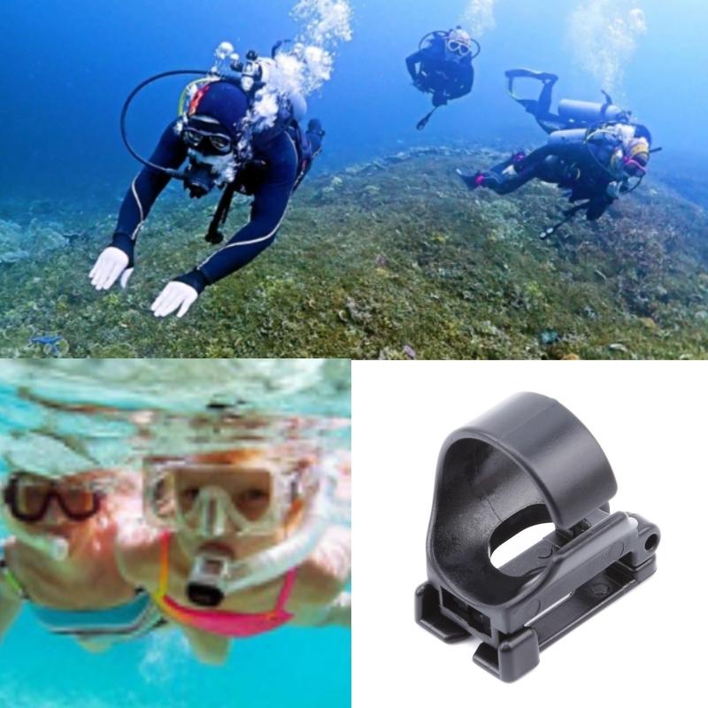 Silicone Quick Release Snorkel Buckle Universal Scuba Diving Breathing Tube Holder Retainer Clip For Snorkeling Gear