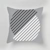 Black White Gray Geometric Series Printed Pattern Square Cushion Cover for Home Living Room Sofa Office Decoration Pillowcase
