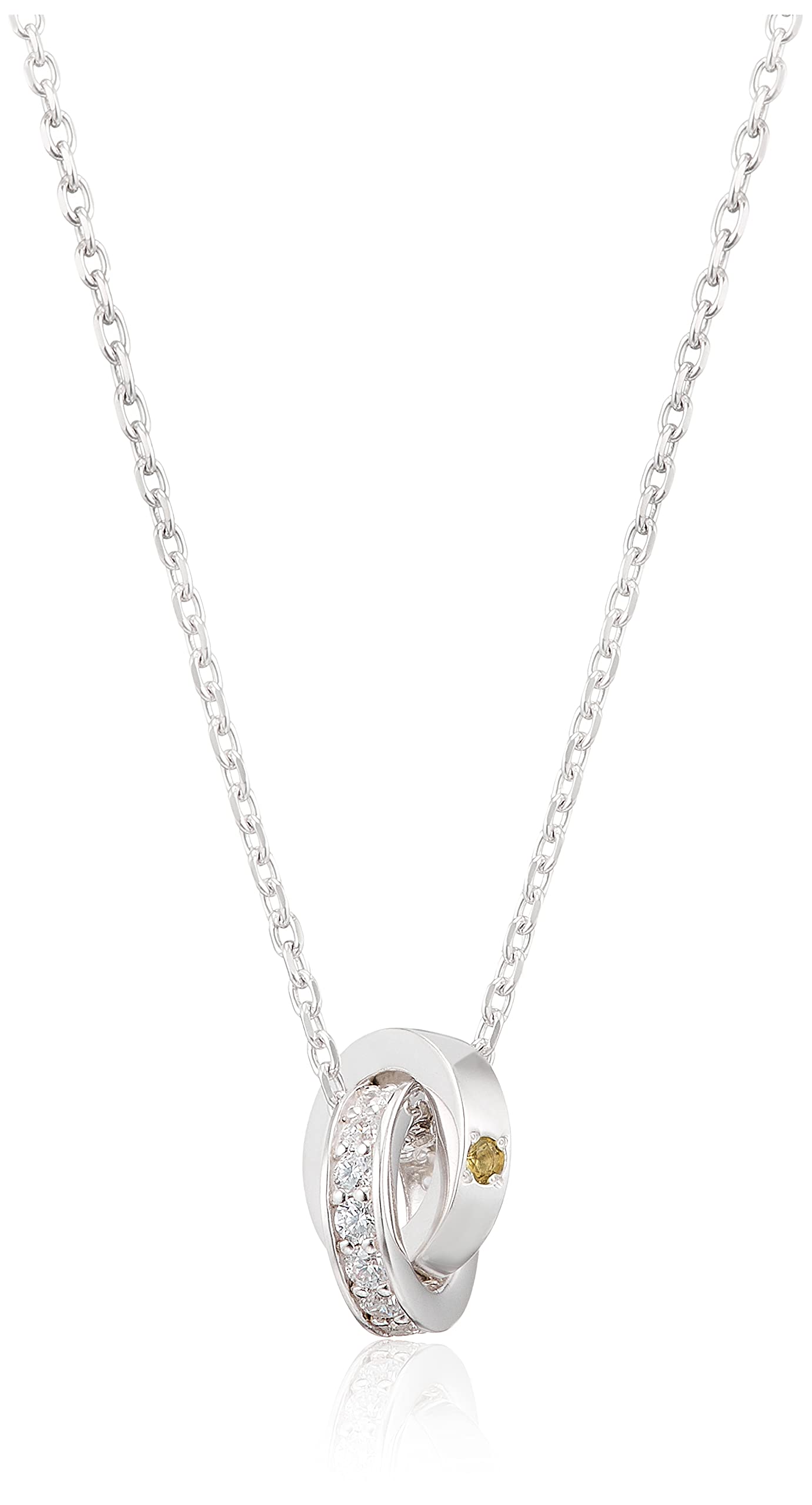 

Citrine November Birthstone Eternal Silver Necklace 112124121811 4℃ (Yondoshi)