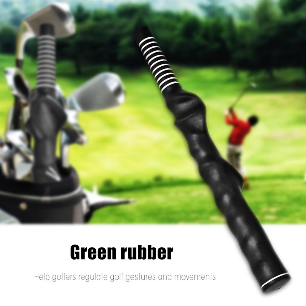 High Quality Durable Golf Rubber Hand Shape Grip Exercise Pole Grip Golf Swing Training Grip Golf Accessories