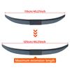 For JAC T9 2018-2026 3-Section ABS Rear Trunk Spoiler 115-125cm Adjustable Sports Decor Top Wing Car Exterior Parts