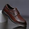 Fashion Golden Sapling Brand Men Formal Social Shoes Genuine Leather Wedding Party Lace Up Oxfords Footwear Male British Loafers Casual