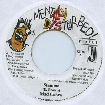 7inch Record MAD COBRA - Stamma Mentally Distur 2002 Jamaica Reggae, Ska & Dub