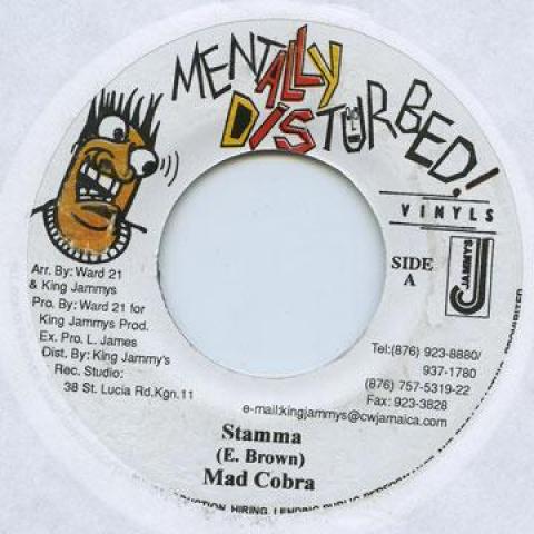 7inch Record MAD COBRA - Stamma Mentally Distur 2002 Jamaica Reggae, Ska & Dub