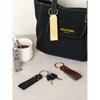 Daiso Genuine Leather Stitched Key Ring