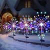 Outdoor Solar Lights LED Firework Landscape Lamp Colorful Solar Powed Lights Waterproof For Garden Pathway Decor