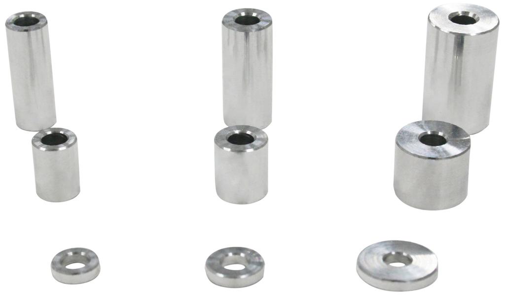 NTB AS62-11-03 Universal Aluminum Spacer Inner Diameter: 0.2 X Outer Diameter: 0.4 X 0.1 Inches (11 X 3 Mm)