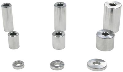 NTB AS62-11-03 Uniwersalna Aluminiowa Podkładka Dystansowa Średnica Wewnętrzna: 0.2 x Średnica Zewnętrzna: 0.4 x 0.1 cala (11 x 3 mm)