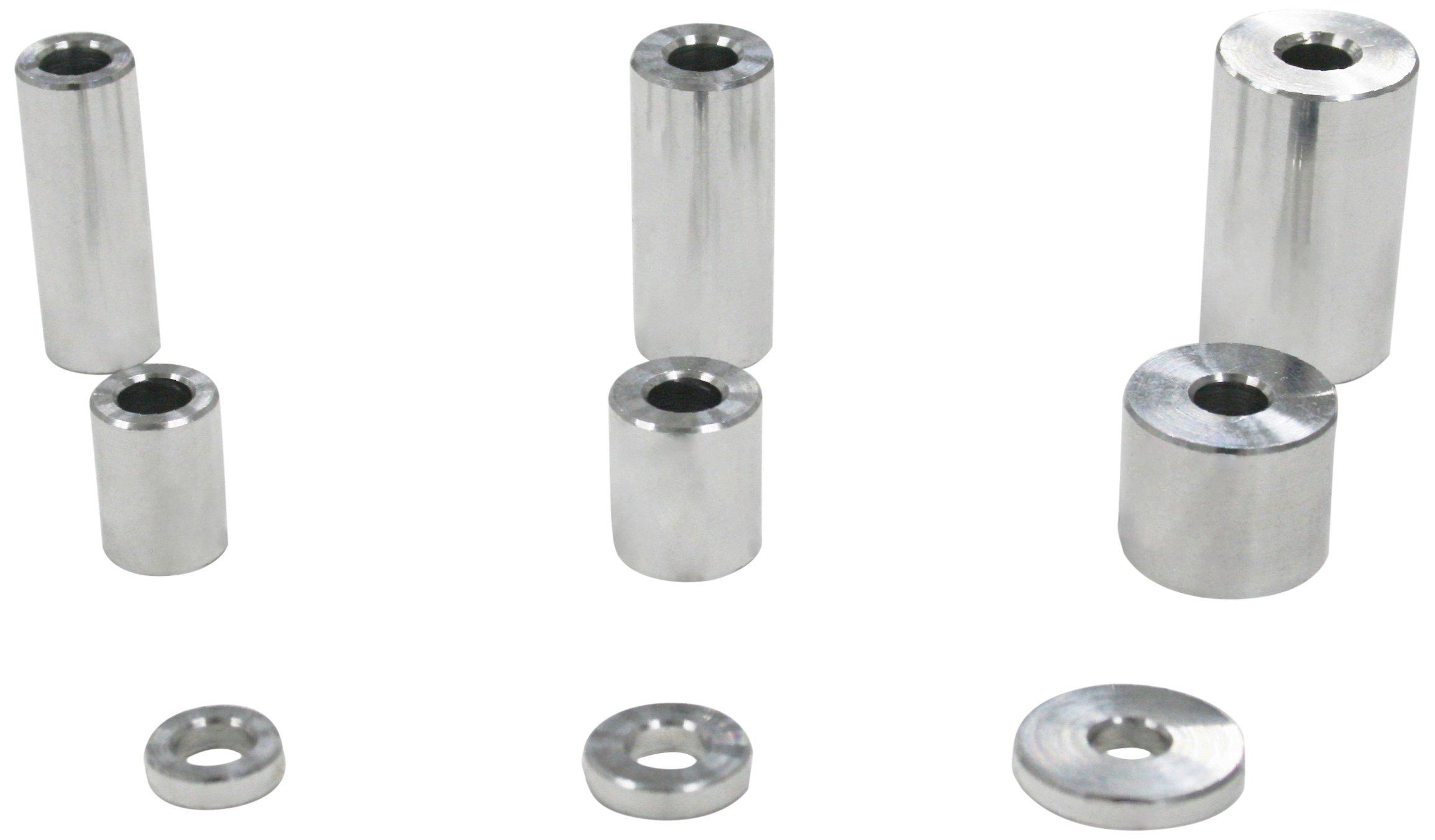 

NTB AS62-11-03 Универсальная алюминиевая проставка Внутренний диаметр: 0,2 x Внешний диаметр: 0.4 x 0.1 дюйма (11 x 3 мм) Inner diameter: 6.2X Outer