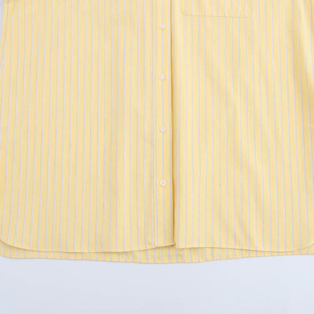 2025 Spring Women's Striped Print Patchwork Shirt: Versatile, Fashionable, Simple Design