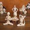 Resin Mini Skeleton Figurines Realistic Artificial Skull Model  Halloween Decor Gifts