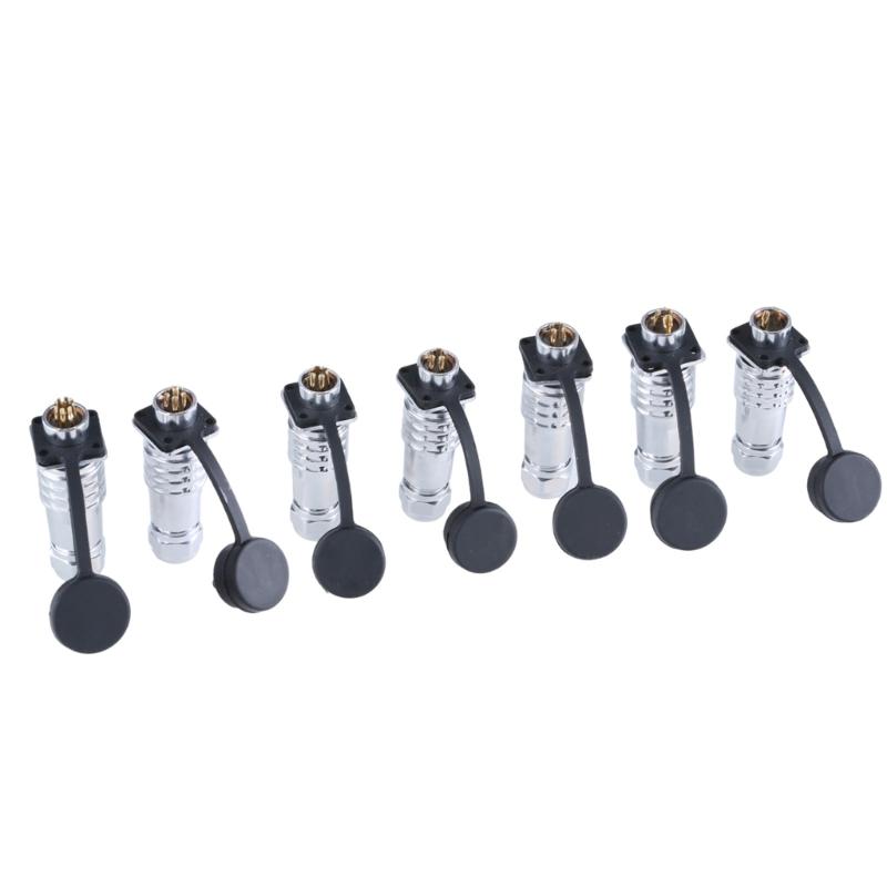 SF12 Connector Plug 2Pin to 9Pin Waterproof Aviation Socket Set for Professional Photography Equipment Cable Connector