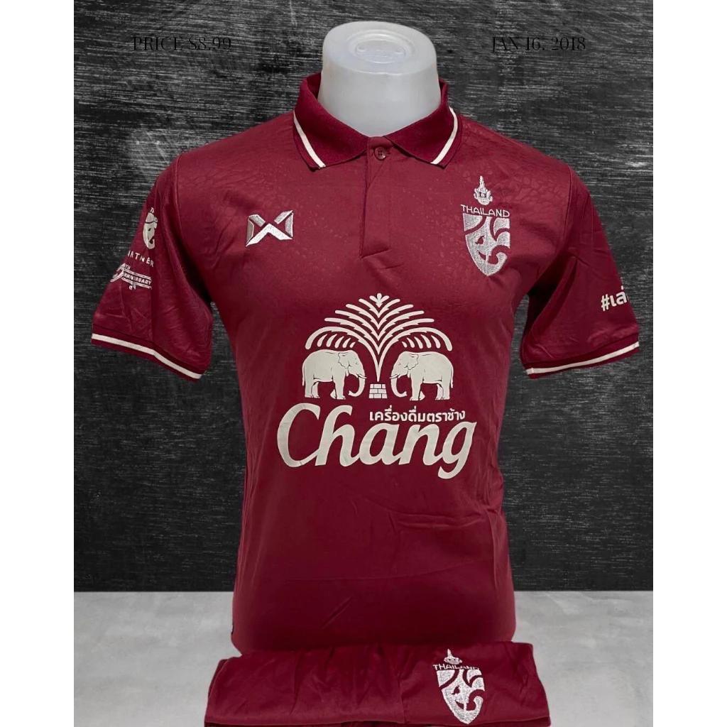 THAILAND National Football Soccer Vintage Shirt Polo Unisex Men Women Training JERSEY Print Quick Dry Short Sleeve Uniform Elephant Flag Badge Logo