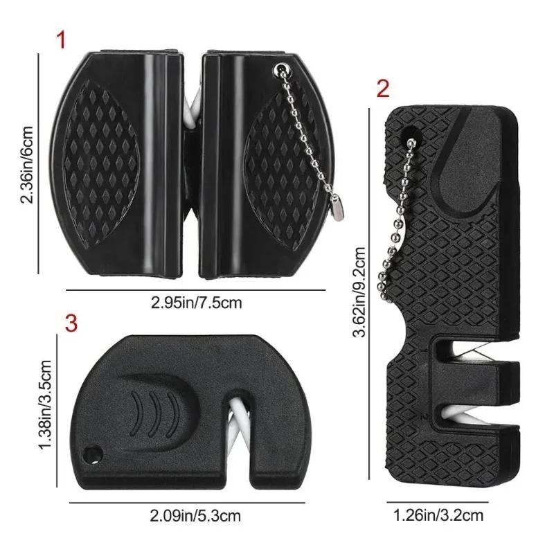 Knife Sharpener Pocket Ceramic Sharpen Diamond Tool Scissor Sharpen Gears Fish Hook Carbide Knife Whetstone Outdoor Multi Tools