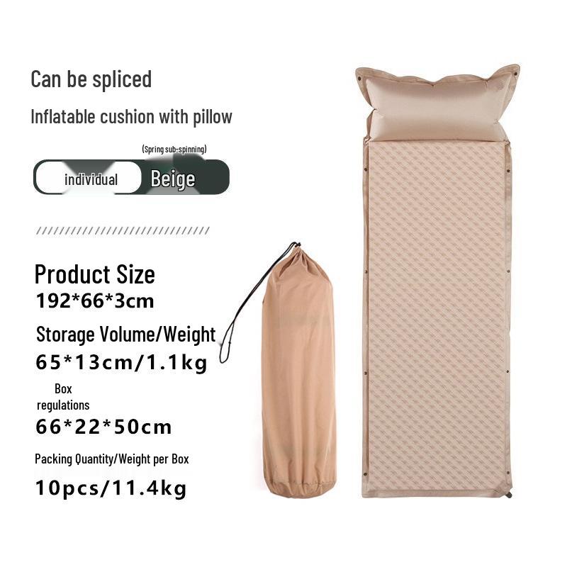 Double Camping Inflatable Mattress Pad for Tent or Home