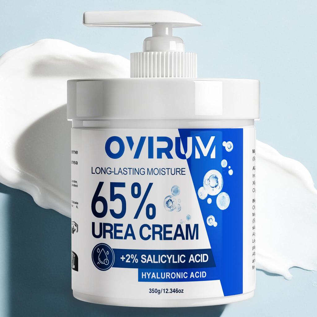 65% Urea Cream For Very Dry Heel And Hand, With Vitamin E, Hyaluronic Acid, Intensively Moisturizes & Nourishes Skin, Restores And Repair-350G