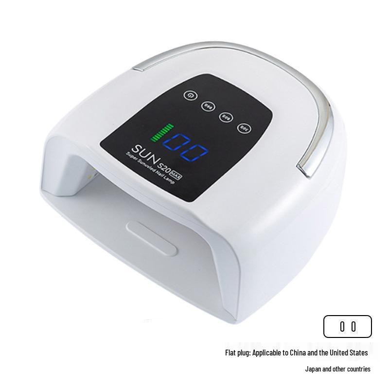 200W Portable Rechargeable Nail Gel Curing Lamp for Salon and Home Use