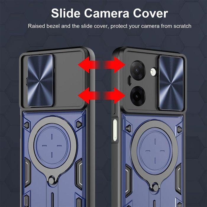 Coque de protection - E.F.CONNECTION - Pour Xiaomi Redmi A5 - Antichoc - Anneau Magnétique - Protection Caméra