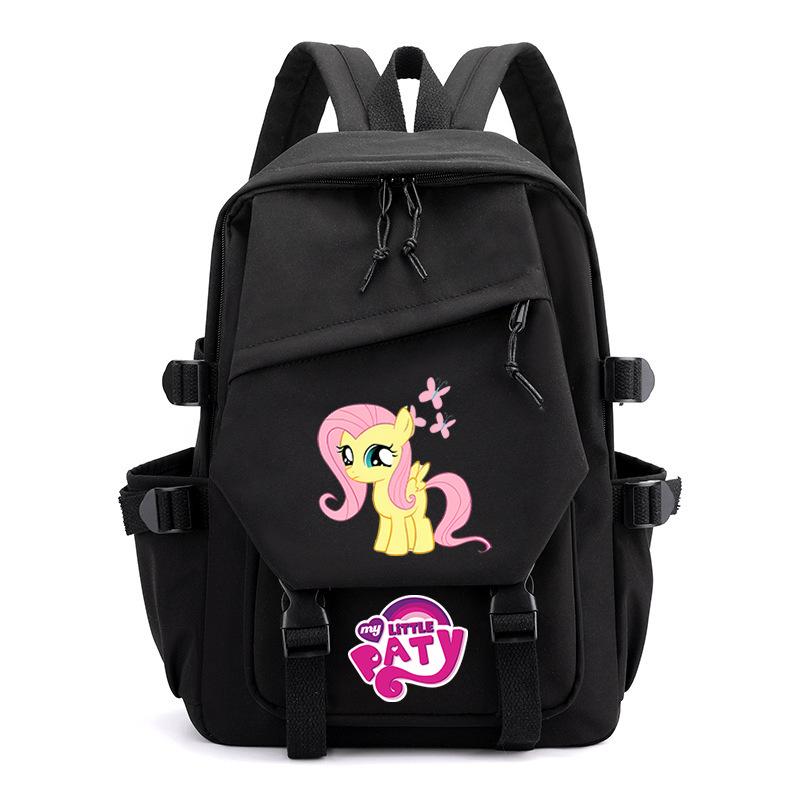Pony Poly Rainbow Pony Printed Student School Bag Large Capacity Primary And Secondary School Student School Bag Children'S Backpack
