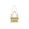 Loewe Font Tote With Removable Adjustable Shoulder Strap Striped Natural Fiber Tote Bag Women tote A685B61X04-2668
