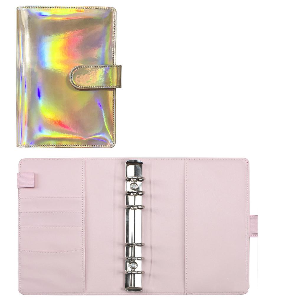 2023 Laser Budget Binder Zipper Envelopes Organizer Cash Envelopes for Budgeting Saving Money A6 Planner 6 Pockets Accessories