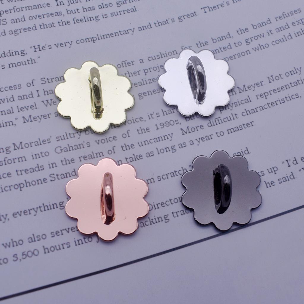 Yaoshun Floral Bowknot Phone Case with Star Ornament & DIY Snap Button Rose Gold Bowknot