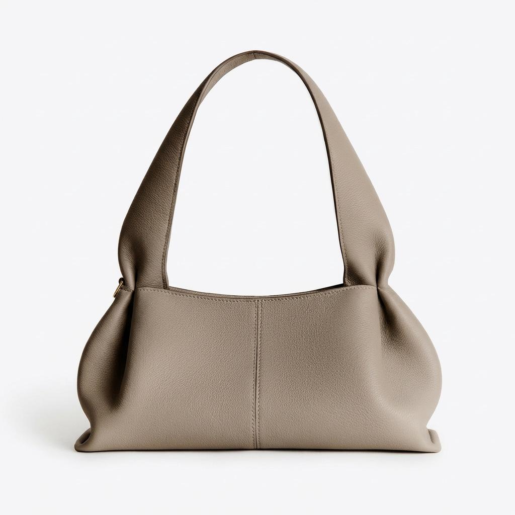 Cloud Bag, Niche Design, Women's Handbag, 2026 New Shoulder Bag, Women's Fashionable Soft Leather Armpit Bag