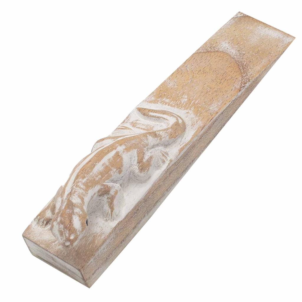 Door Stop, Hand Carved Gecko