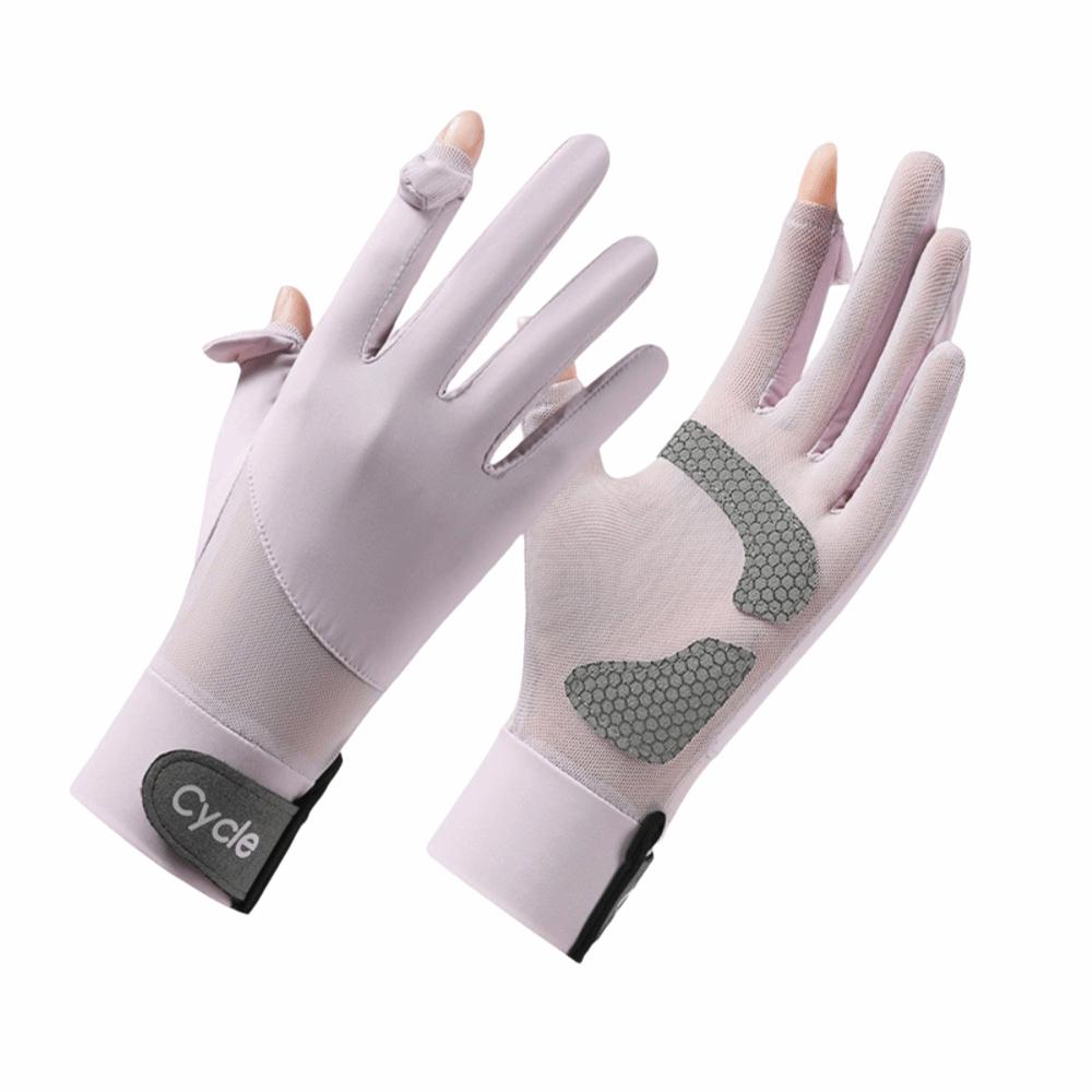 Waterproof Ice Silk Riding Gloves Non-Slip Summer Driving Mittens Sun Protection Gloves Cycling
