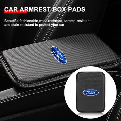 1 szt. Maty do schowka na podłokietniku samochodowym Pokrowce na konsolę środkową Stylizacja Dlaa Fiesta Ranger Focus Kuga Mustang S-MAX Transit Mondeo Esco