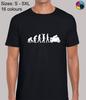 Evolution Of Motorbike Cool Biker Regular Fit T-Shirt Mens Womens Tees Top Top TShirt Tee for Men