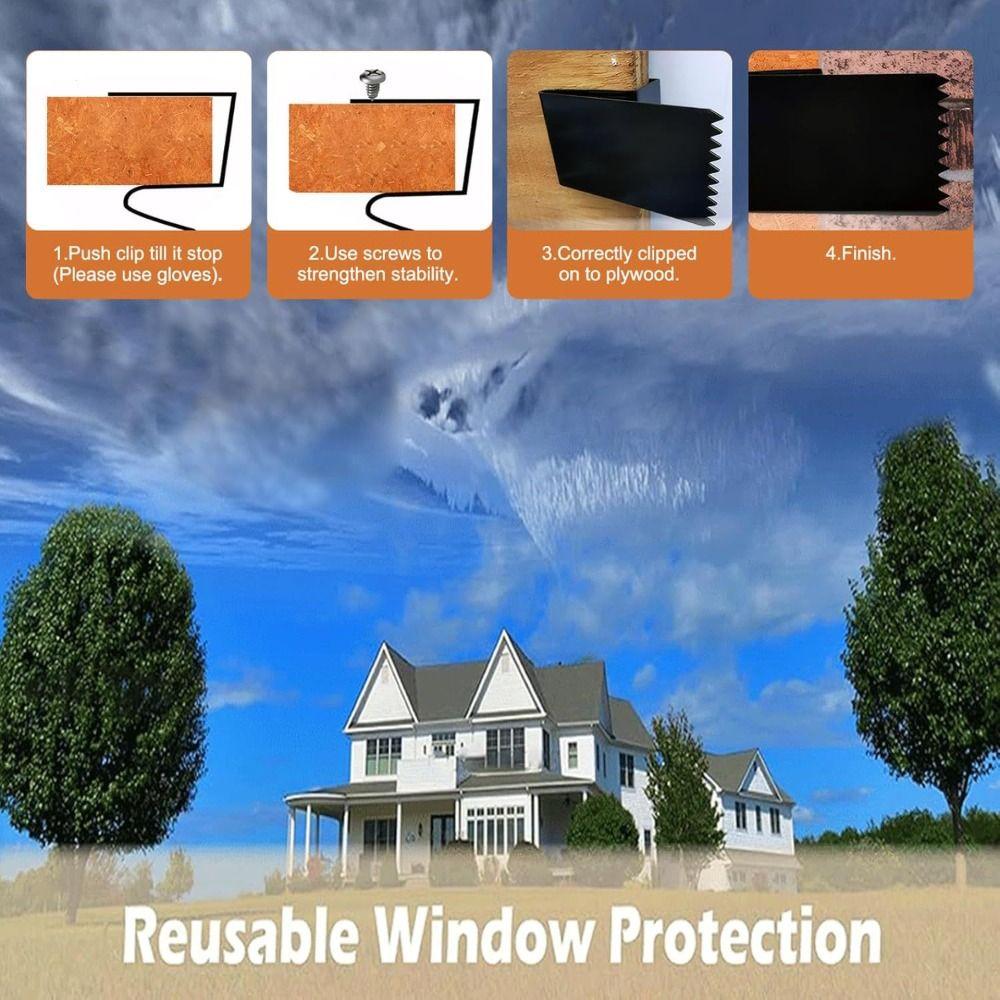 Universal Design Hurricane Clips Glued Wooden Wind Protection Hardware  Plywood Installation