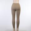 Skinny Knitted High Waisted Step-On-Foot Pants Warm Winter Slim Elastic Waist Leggings Casual Streetwear Female