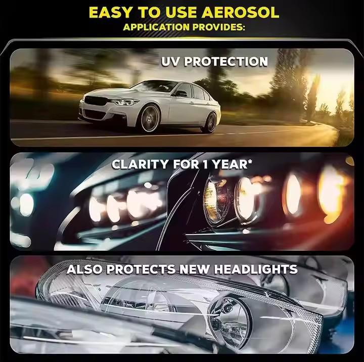 Car Headlight Repair Fluid-quickly Removes Yellowing and Scratches, Restores Clear Luster, and Improves Nighttime Driving Safety