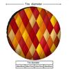 Geometric Diamond Pattern Spare Tire Cover Waterproof Dustproof Polyester Universal Fit
