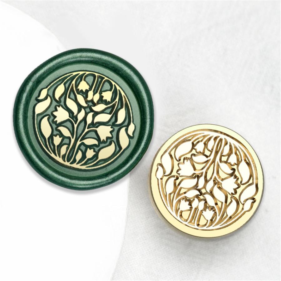 Botanical Monstera Leaf Wax Seal Stamp Classic Plant Vintage Sealing Wax Stamp Retro 25mm Removable Brass Head for Wedding Invit