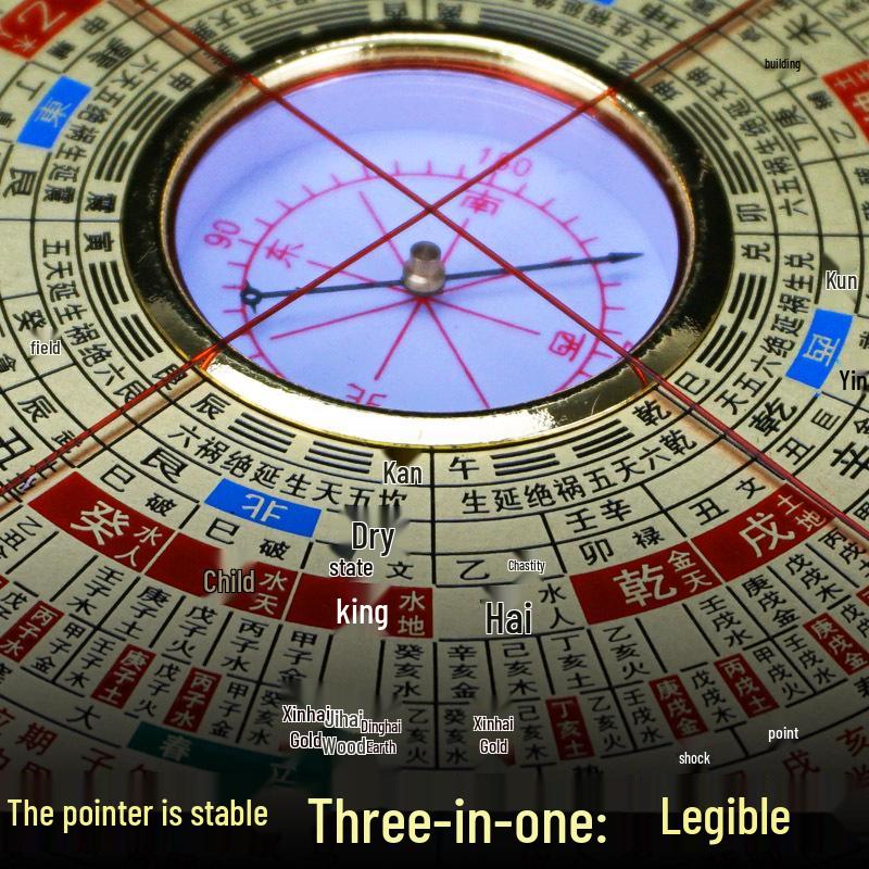 Golden Lock 8-Inch High-Precision Professional Travel Compass