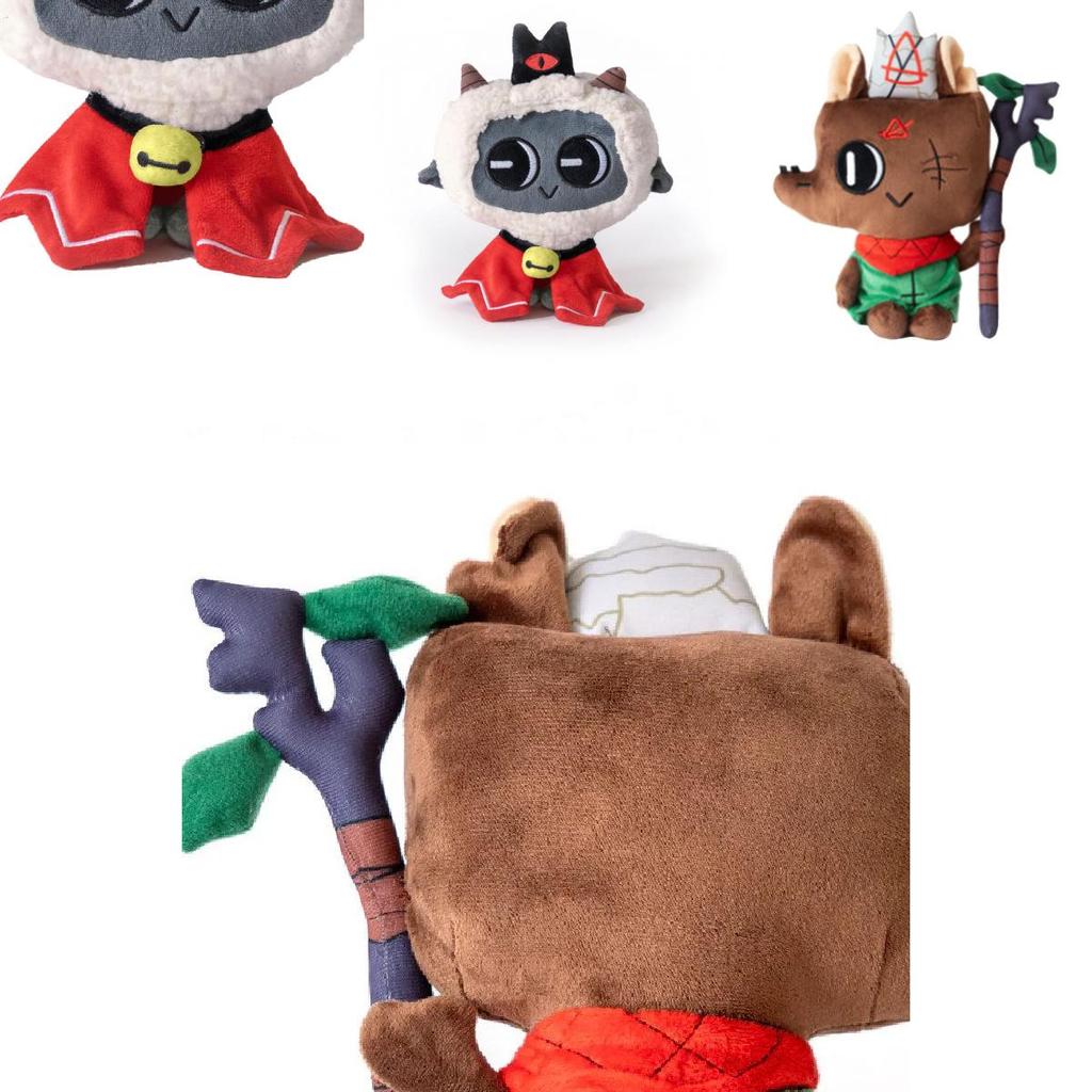 High-quality Cult Of The Lamb Plush Stuffed Toy Cozy Short-fur Sheep Design