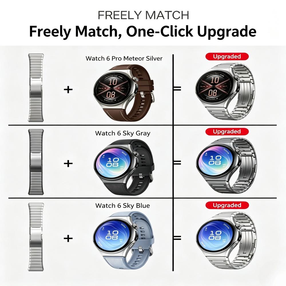 Titanium Strap For HUAWEI WATCH GT 6 Pro 46mm Accessories Wrist Metal Bracelet Correa Pulseras HUAWEI GT6 Pro Band