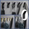 5 High Strength Aluminum Self Wall Hooks Hanger Holder for Clothes, Bag, Towel, Hook, Organizer