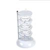 Vertical Rotatable Seasoning Box With Transparent Rotating Design Spice Box For Salt Jar Spoon Rotary Storage Rack Kitchen Tools