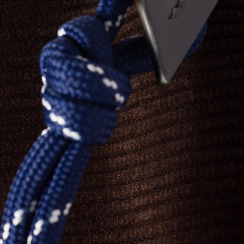 MIU MIU Cord-Struktur Buchstaben Graviertes Logo Stoff Mini-Tragetasche Damen Handtaschen Ebenholz Ostsee-Blau 5NE841_2IG4_F0A32