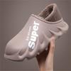 Fashion Litfun Winter Warm Cotton Slippers Indoor And Outdoor Waterproof Walking Shoes Fluffy Non-Slip Sandals For Women Men Slippers