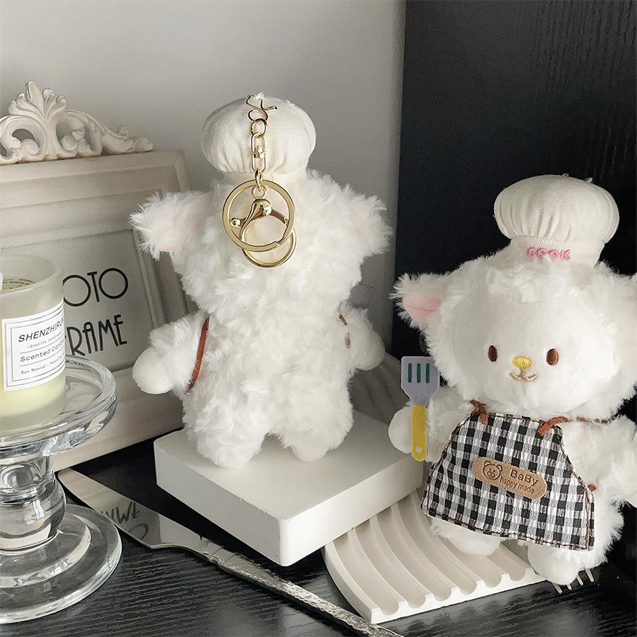 Uroczy Kucharz Owieczka Pluszowa Lalka Zawieszka do Torby Pluszowa Zabawka Lalka Owieczka Lalka Lalka Prezent