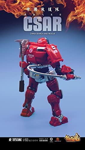 TOYSCOMIC FORGING SOUL Series AGS 23 CV Type 39 Fire Department Mobile Unit 1/60 Scale Alloy, ABS, and PA Pre-painted Complete Figure