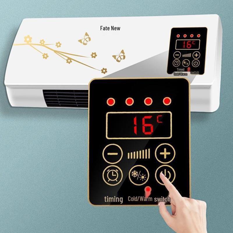 New Dual-Use Wall-Mounted Hot Air Fan Heater – Energy-Saving, Waterproof, for Bathroom