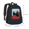 Drums Sign Fashion Pattern Design Travel Laptop School Backpack Bag Drums Percussion Drummer Musician Snare Vintage Sound Cool
