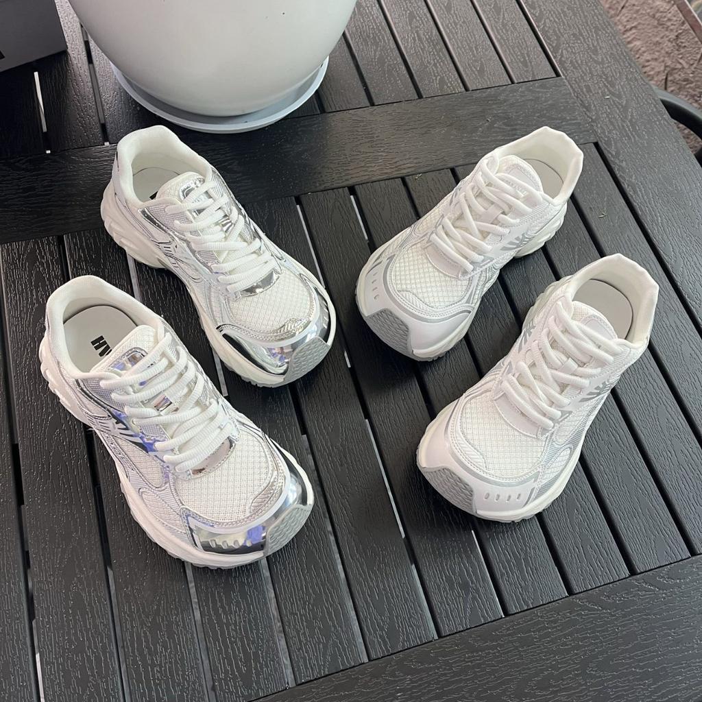 Lightweight and breathable thick-soled heightening dad shoes women's spring new shoes casual sports shoes tide