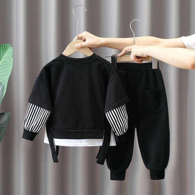 Boys' Trendy Spring/Autumn 2025 Fashionable Sweatshirt Set